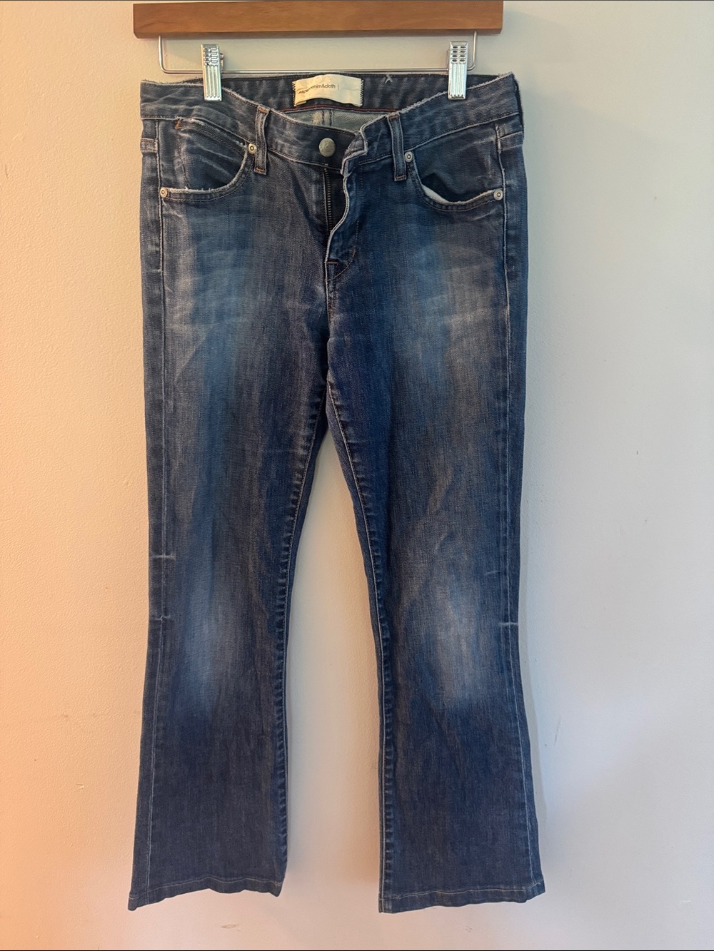 Paper Denim & Cloth Women's Indigo Slim Jeans with Contrast Red Trim